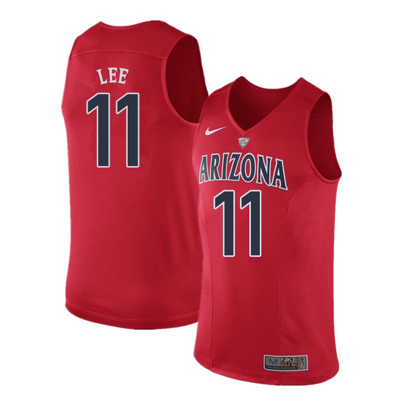 Men Arizona Wildcats #11 Ira Lee College Basketball Jerseys Sale-Red